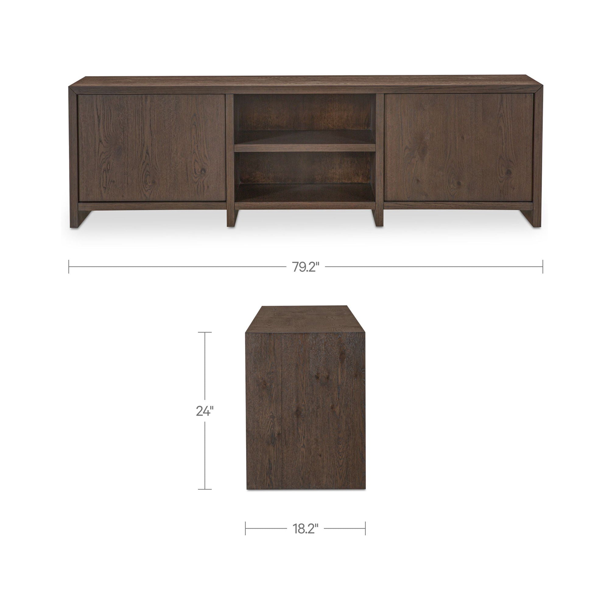 Jenson - Media Unit - Brown