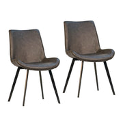 Banon - Dining Chair (Set of 2) - Charcoal And Black