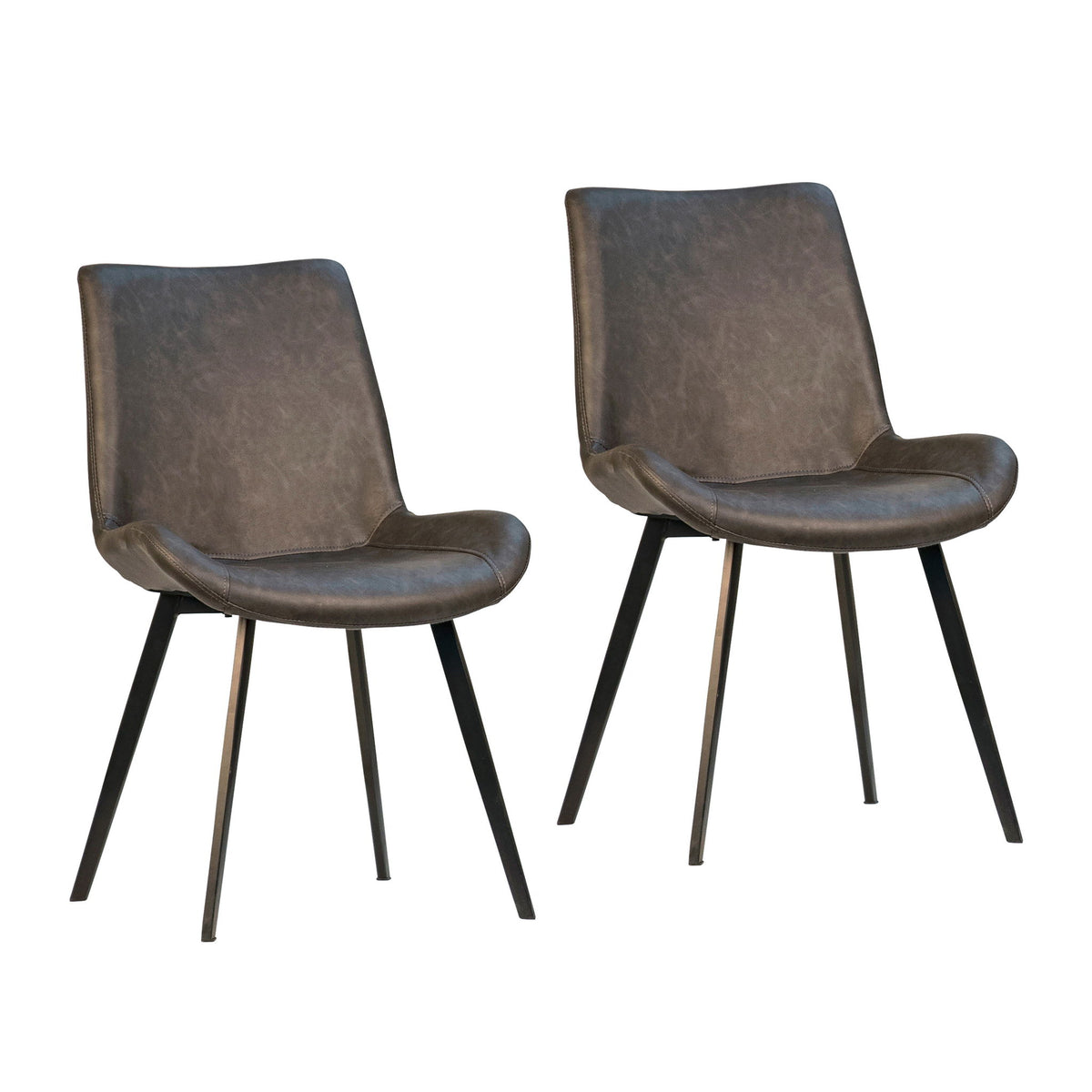 Banon - Dining Chair (Set of 2) - Charcoal And Black