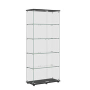 Display Cabinet With Shelf Double Doors And Lock