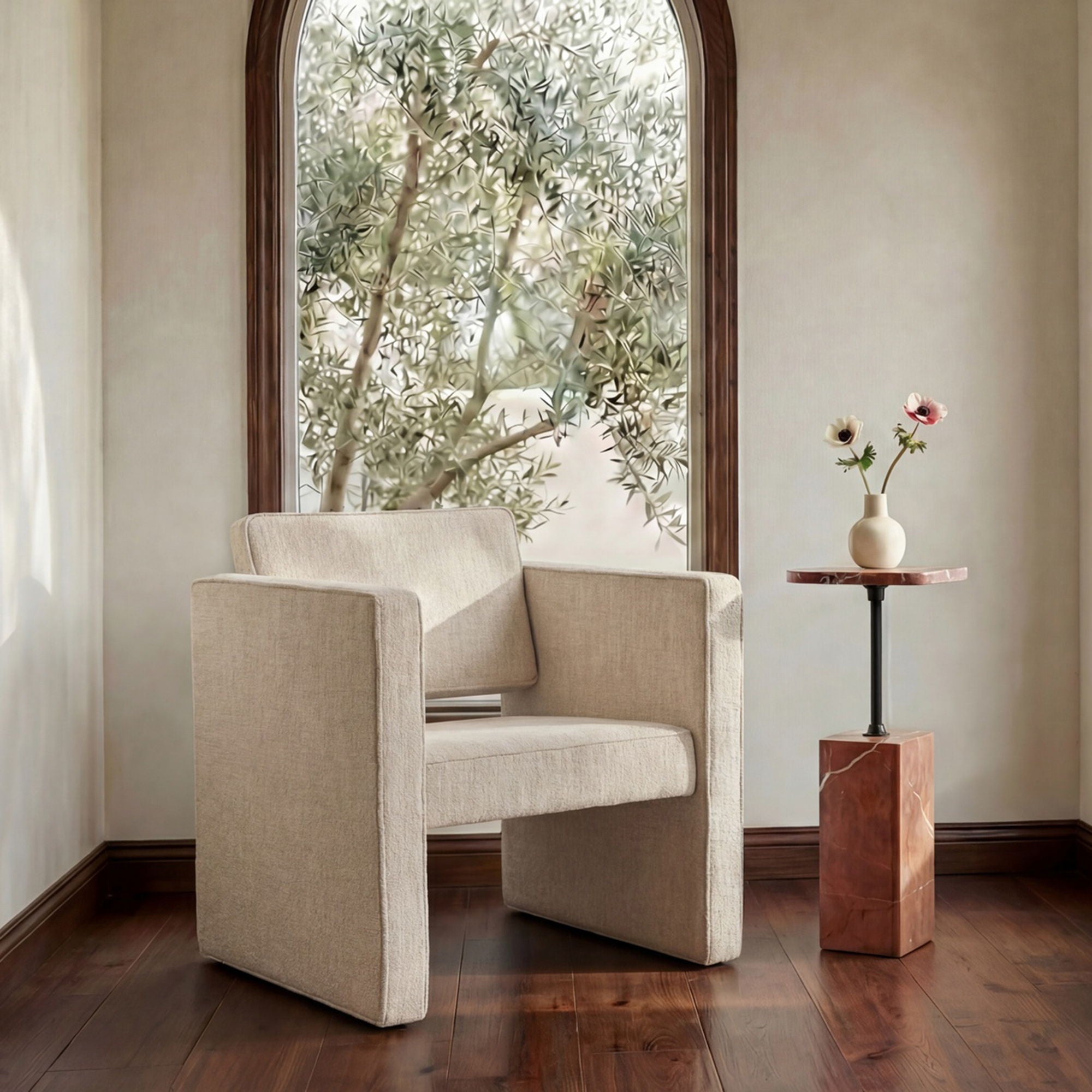 Harris - Accent Chair - Burgundy