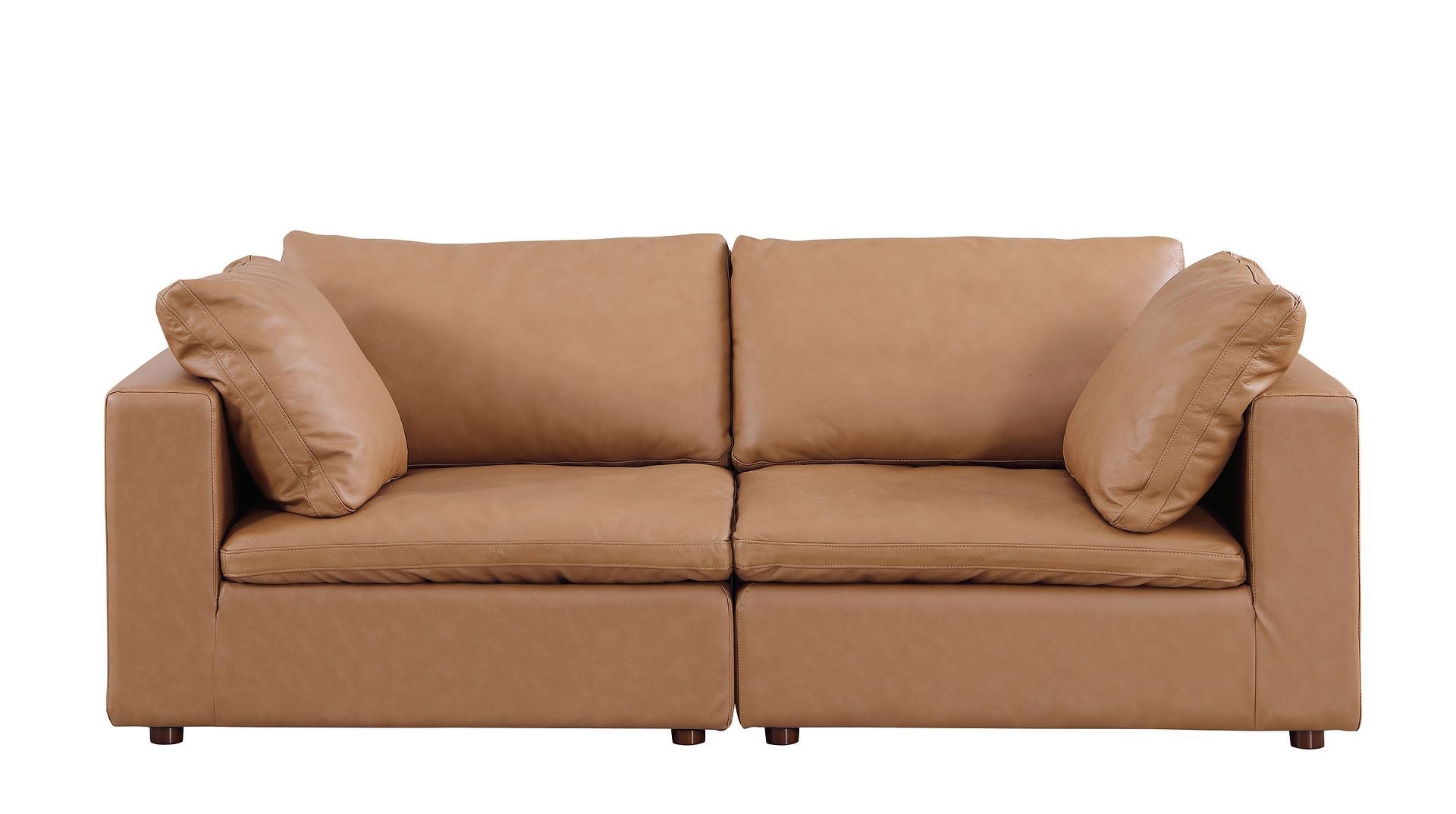 1100 - 3-Piece Sofa Set With Ottoman (Top-Grain Italian Leather)