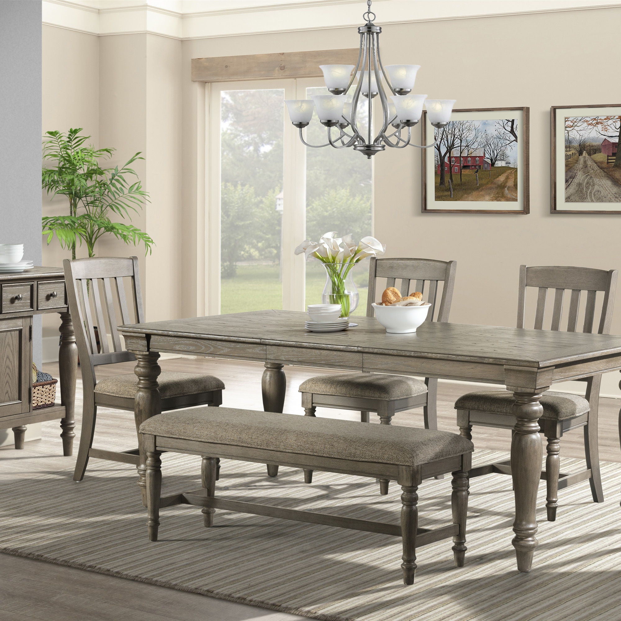 Balboa Park - Dining Bench - Roasted Oak