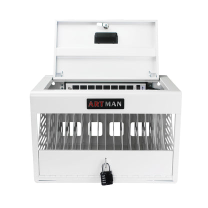 16 Bay Charging Cabinet For Laptop book, Locking Charging Station