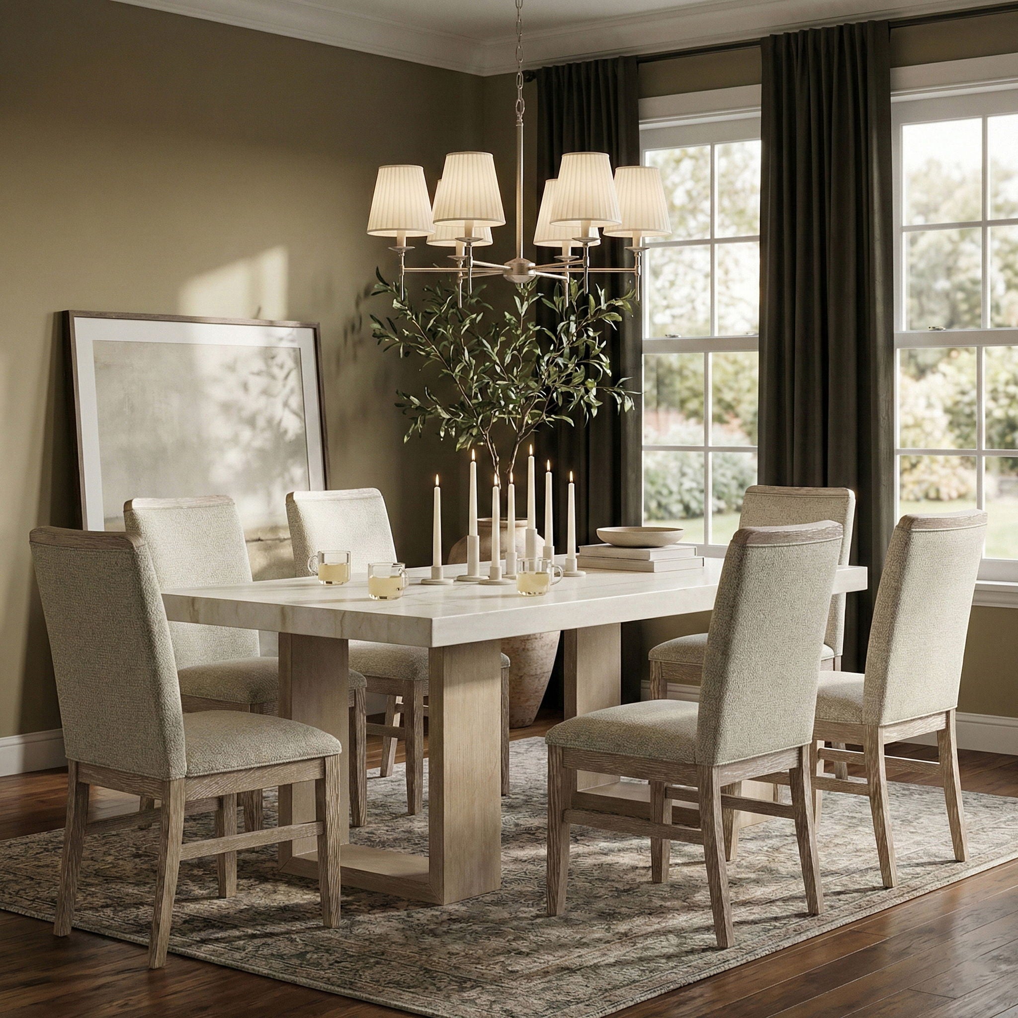 Ananda - Fabric Upholstered Dining Chair (Set of 2)