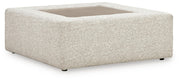 Ashbourne Estate - Oversized Accent Ottoman - Snowstone
