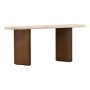 Oja - Console Table - Brown And Cream