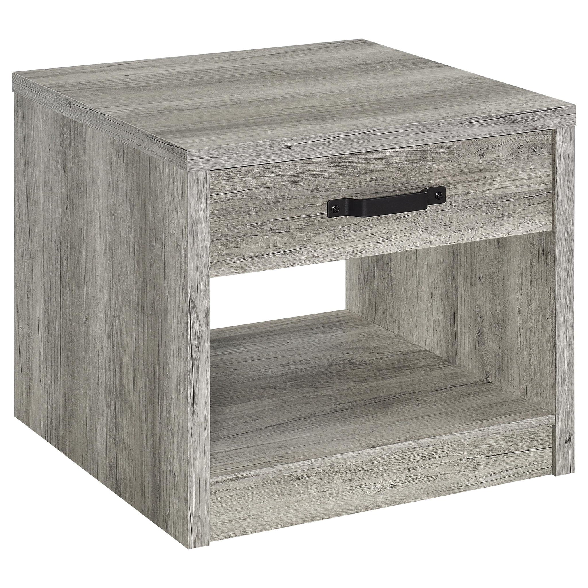Nuberg - 1 Drawer Table - Gray