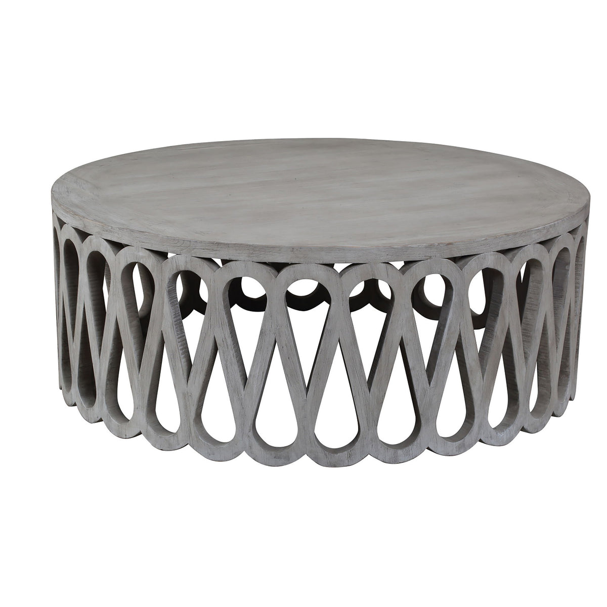 Cooper - Coffee Table - Light Gray Wash