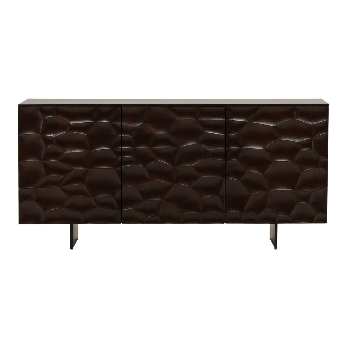 Tavian - Sideboard - Dark Brown And Black