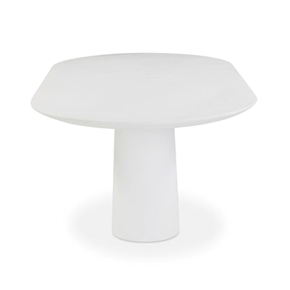 Nara - Indoor / Outdoor Concrete Dining Table - Pure White