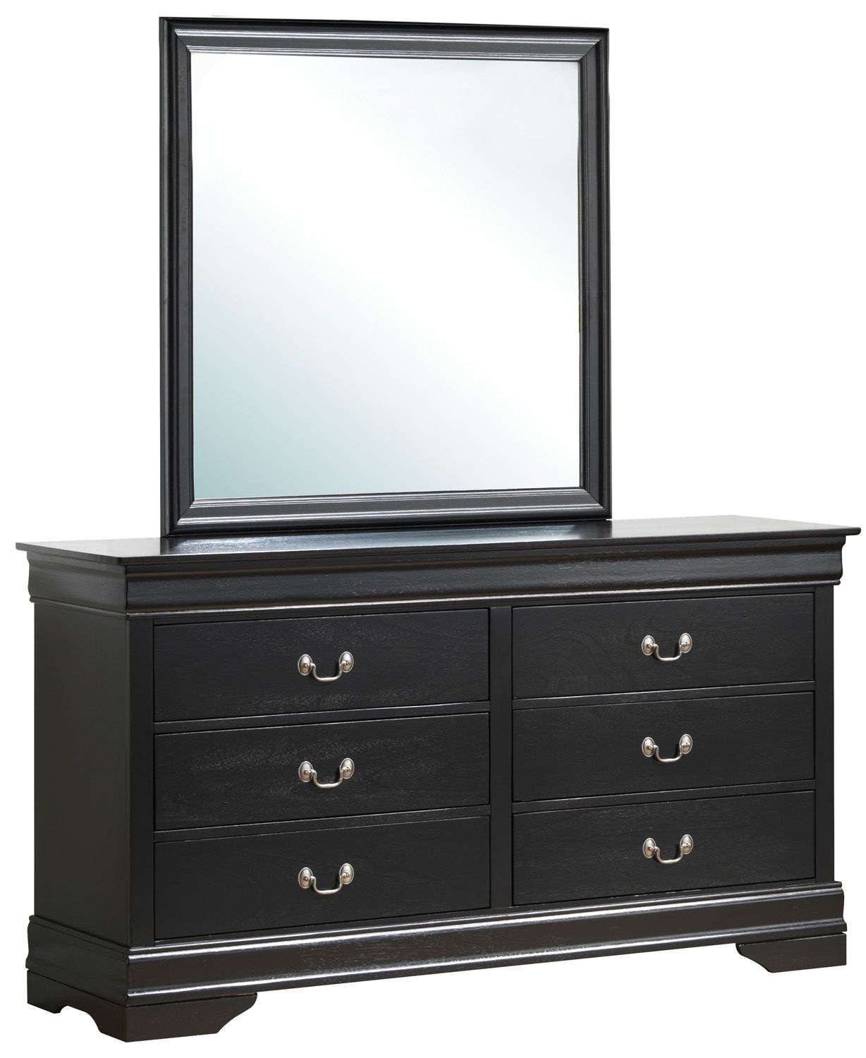 Glory Furniture - Louis Phillipe - Dresser & Mirror