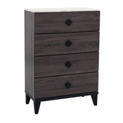 Bedroom Chest Of Drawers With 4 Drawer Storage - Gray / Gray