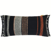 15" X 28" Pillow With Filler - Black And Multicolor