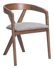 Cairo - Dining Chair - Dove Gray / Walnut