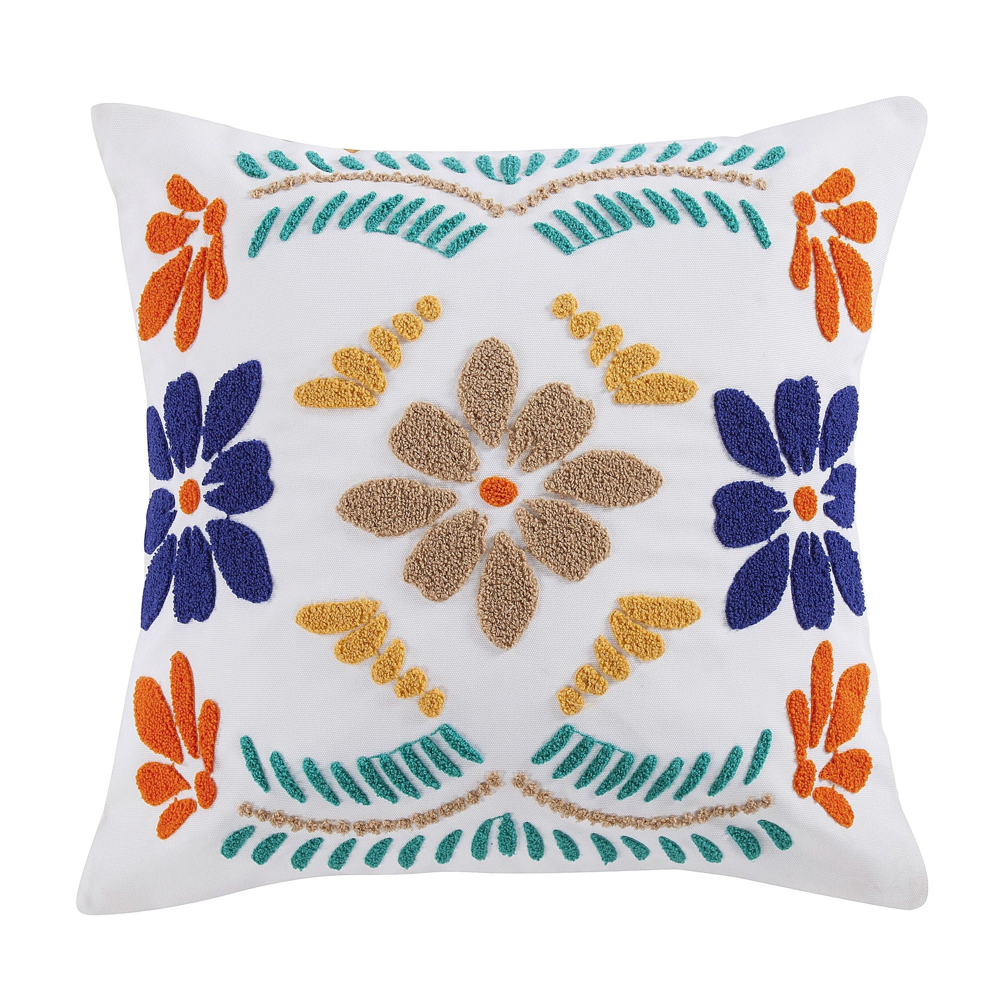 Outdoor Pillow - Bonita Indoor/Outdoor Pillow - Turquoise / Yellow