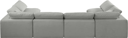 Comfy - 6 Piece Linen Modular Armless Sectional