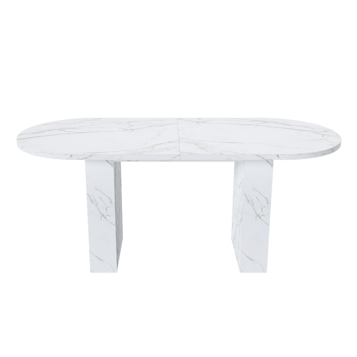 Oval Dining Table - White