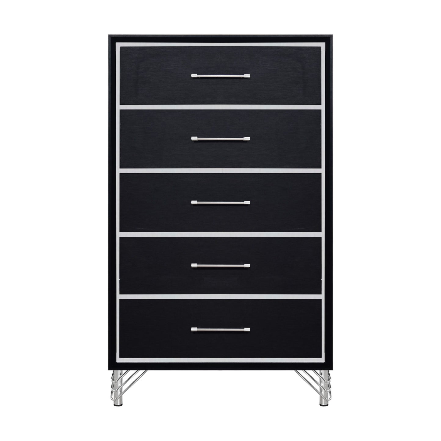 Ava - 5 Drawer Chest - Ebony