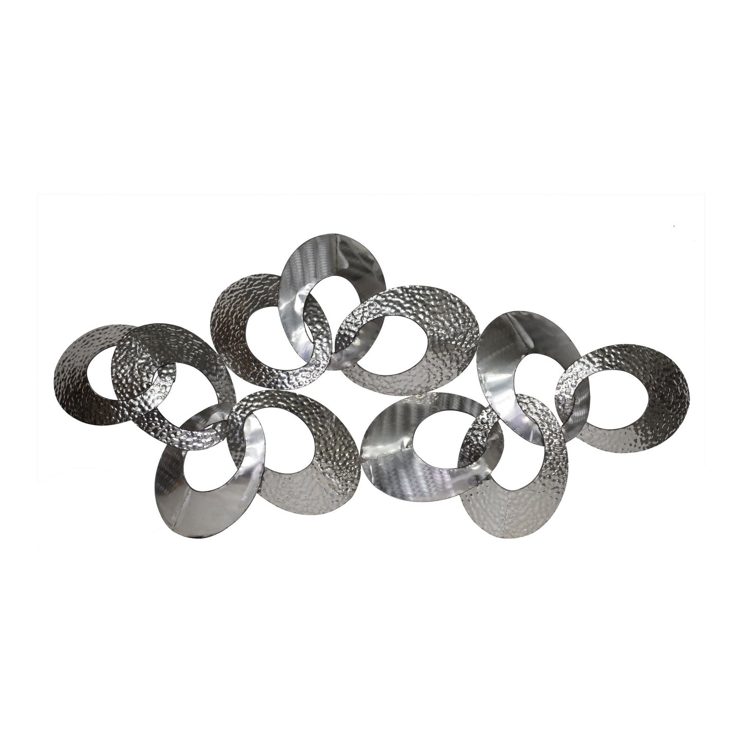 Looped Metal - Large Wall Decor - Silver