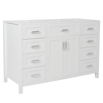 Bathroom Vanity Cabinet Only With 2 Soft Close Doors And 8 Drawers