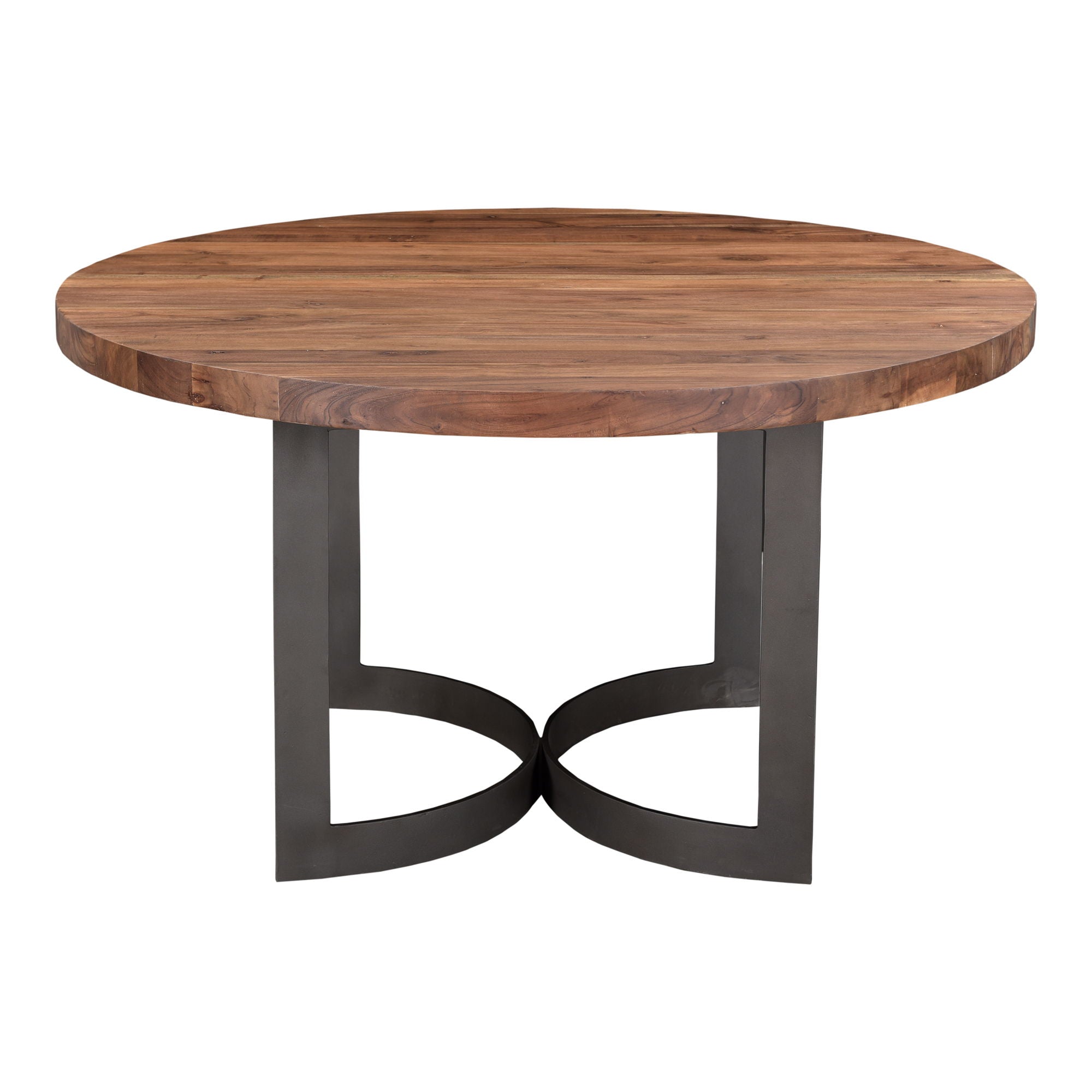 Bent - Round Dining Table - Smoked