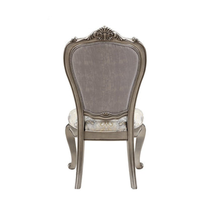 Ariadne - Side Chair (Set of 2) - Velvet & Antique Platinum