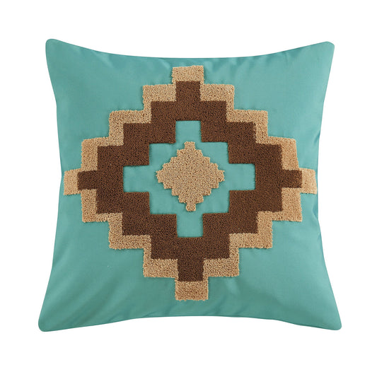 Outdoor Pillow - Serape Indoor/Outdoor Pillow 2 Per Carton - Turquoise