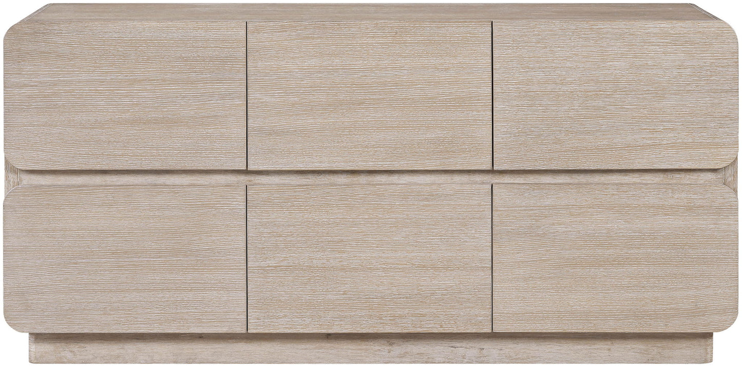 Adagio - Solid Wood And Oak Veneer Dresser - Natural