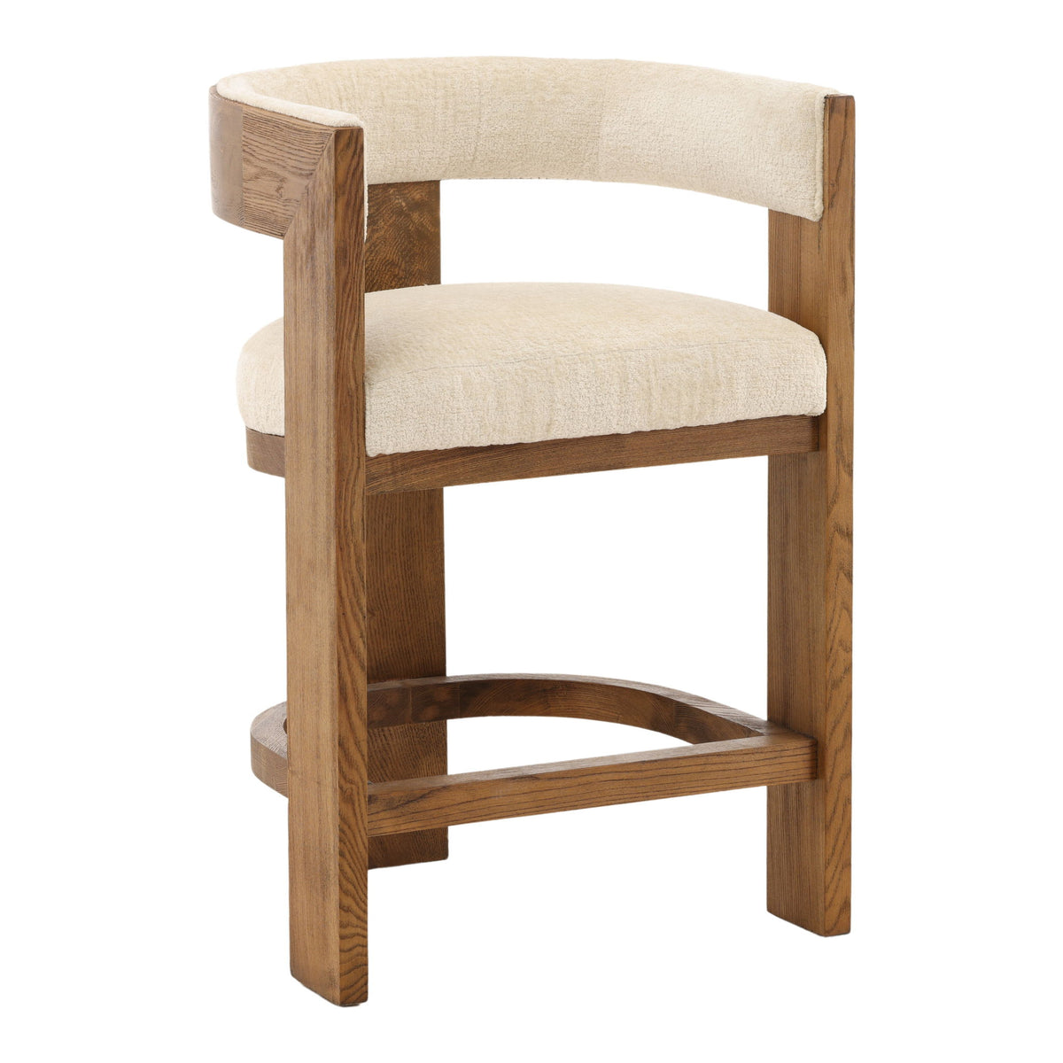 Nadia - Counter Stool - Cream And Natural