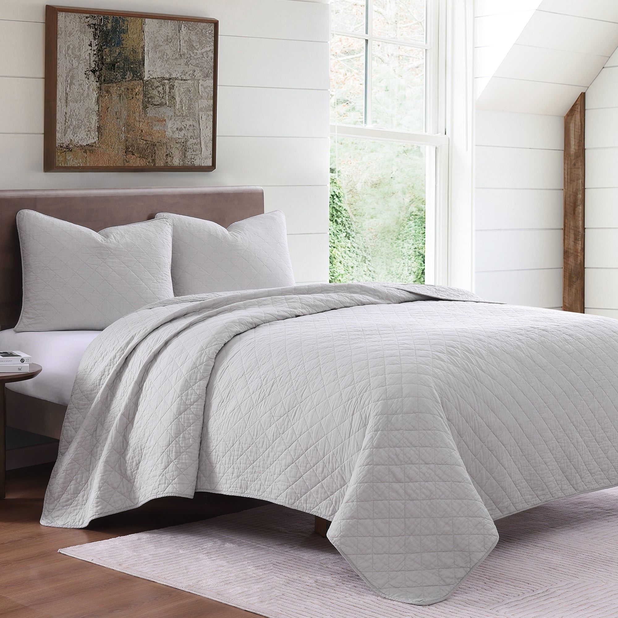 Cotton Comfort - Full/Queen Quilt Set (Set of 3) - Gray