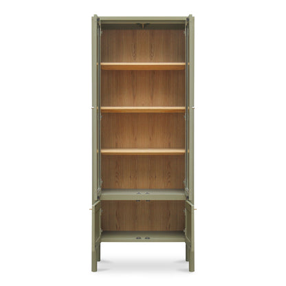 Hannah - Tall Display Cabinet - Green