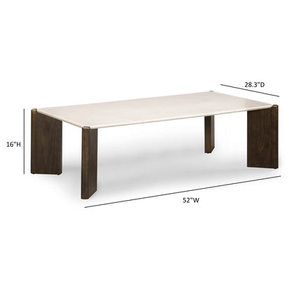 Restis - Rectangular Coffee Table - Cream