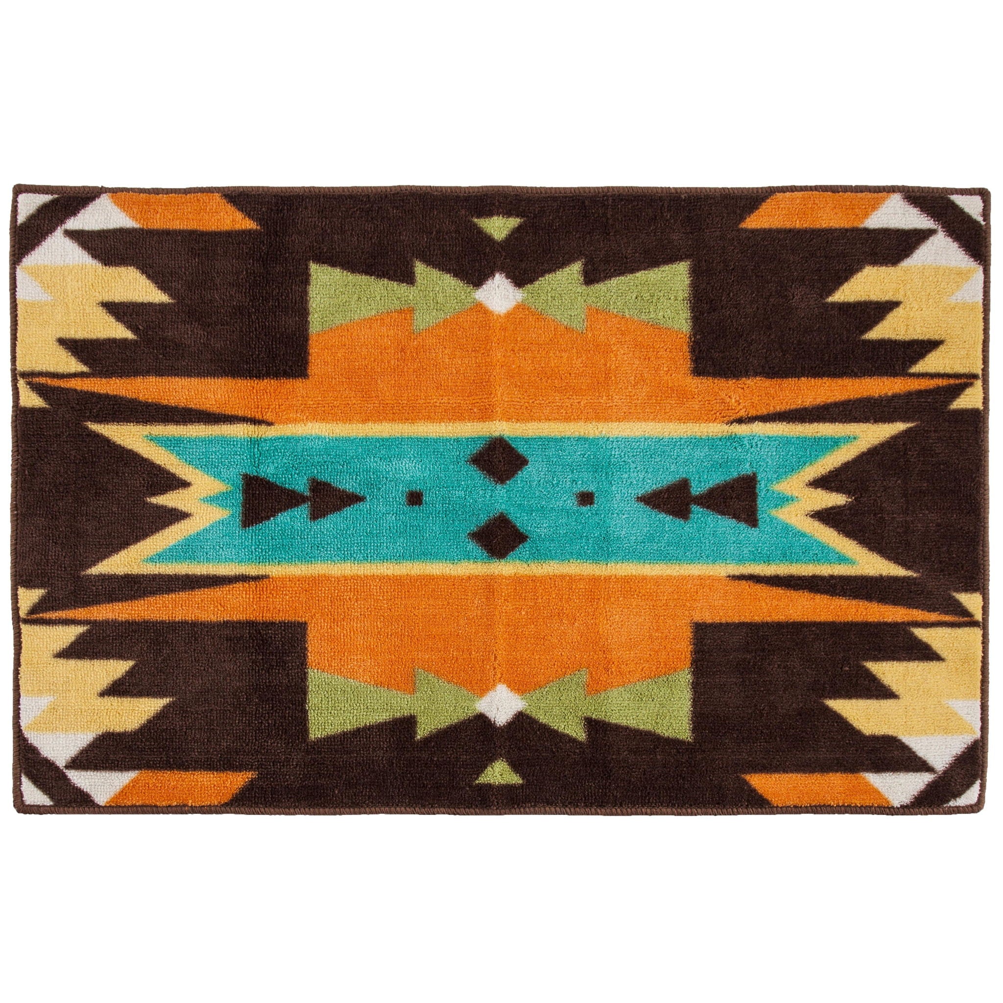 Mesa - Bright Rug 2 Per Carton - Orange / Brown