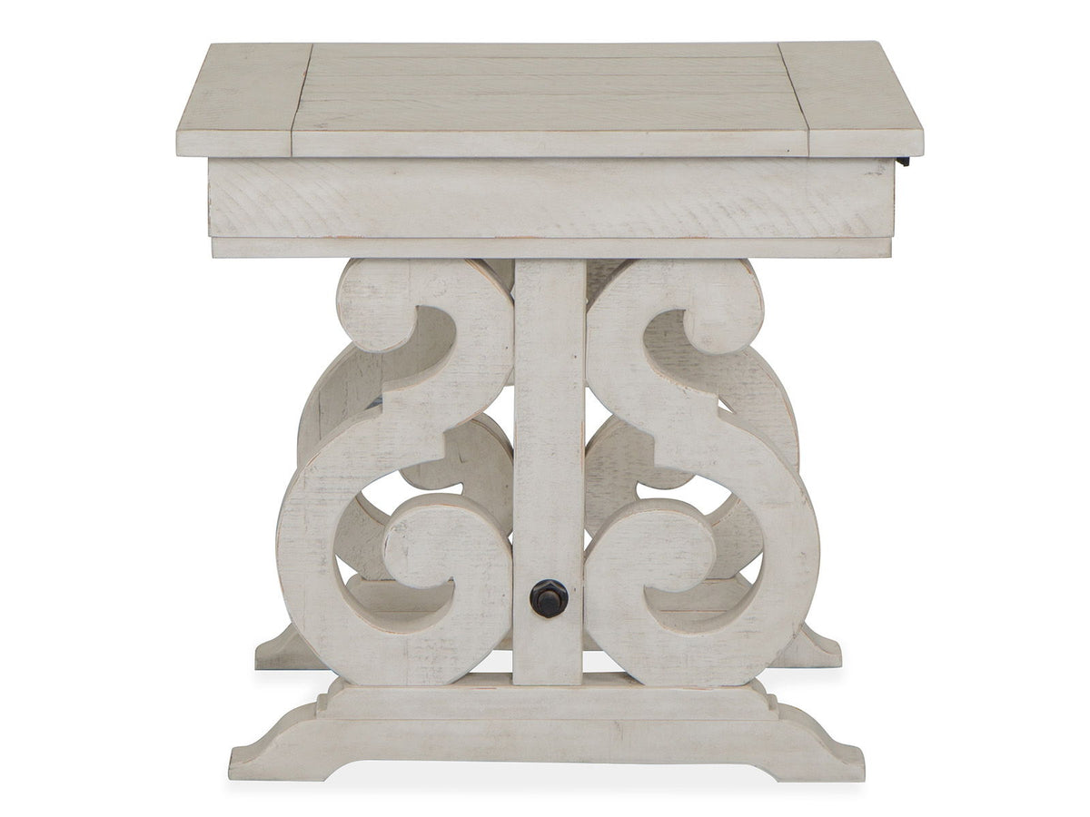 Bronwyn - Rectangular End Table - Alabaster
