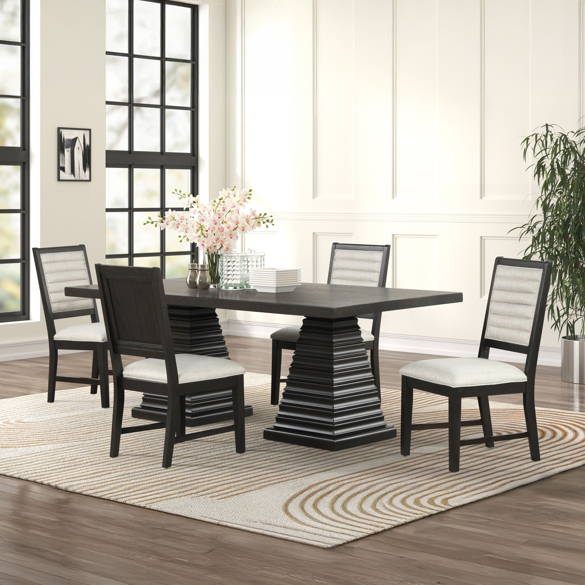 Plateau 78" Rectangle Dining Table Set - Thumbnail 5