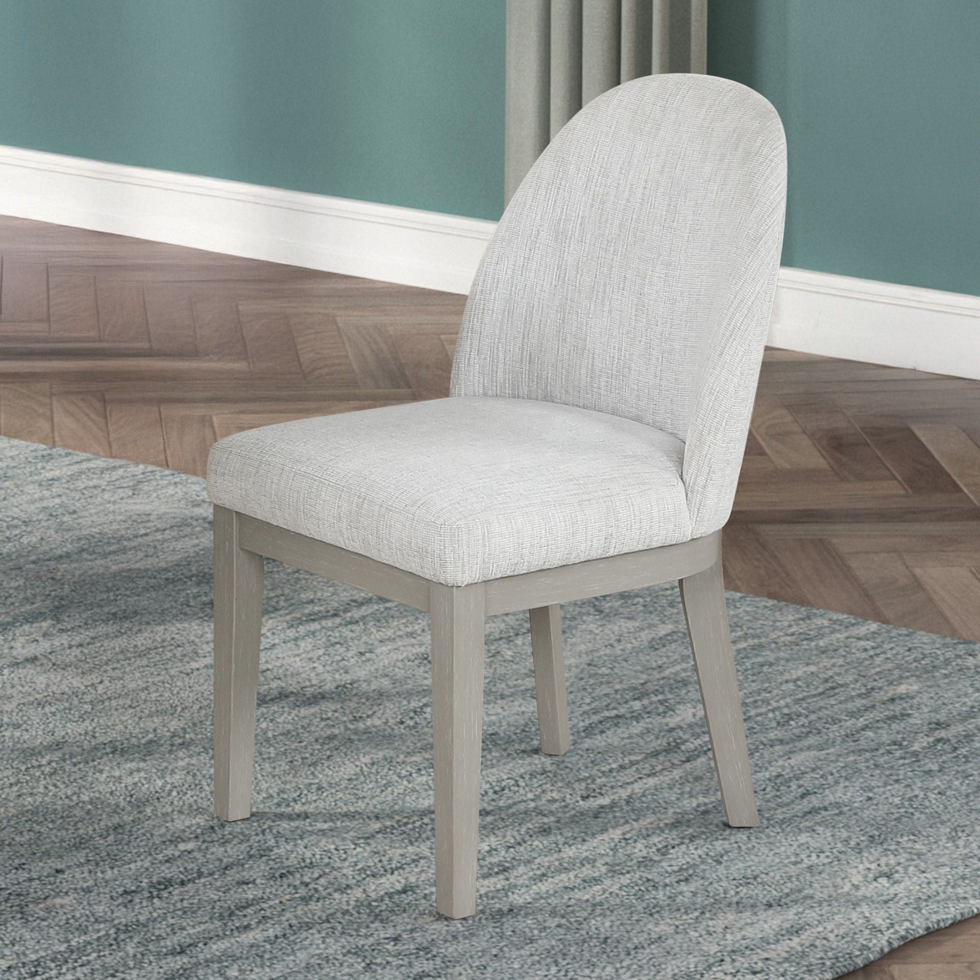 Better Home Furniture and Mattress Essence Upholstered Curved Back Chair - Thumbnail 3