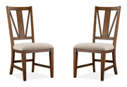 Bay Creek - Dining Side Chair With Upholstered Seat (Set of 2) - Toasted Nutmeg