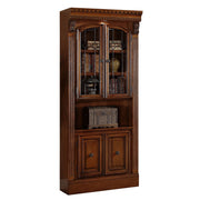 Huntington - Glass Door Cabinet - Antique Vintage Pecan