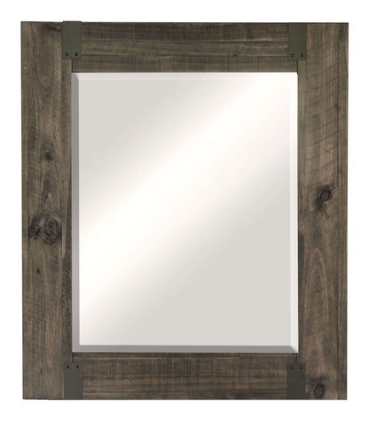 Abington - Portrait Mirror - Weathered Charcoal