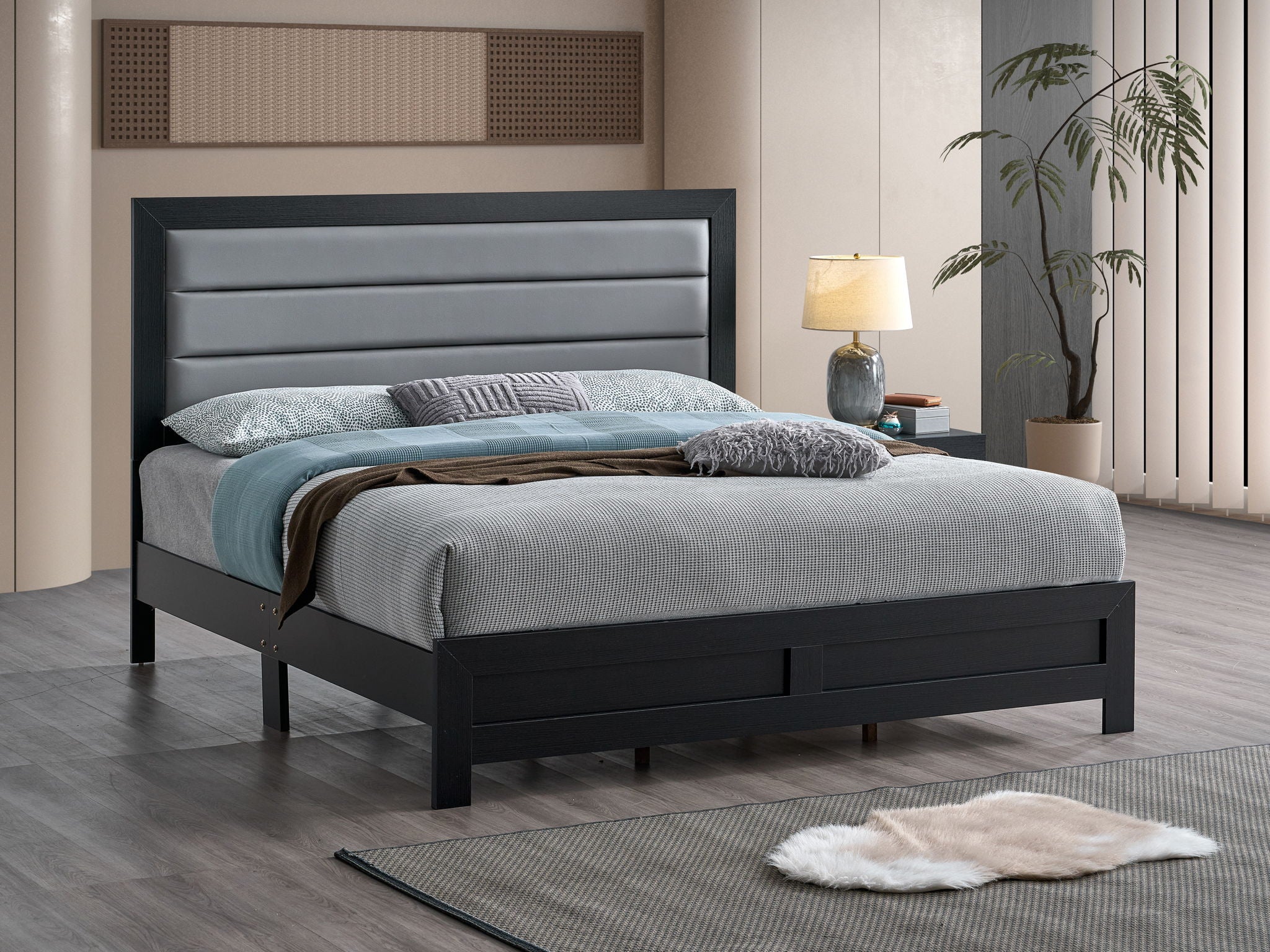 Glory Furniture - Plano - Upholstered Bed