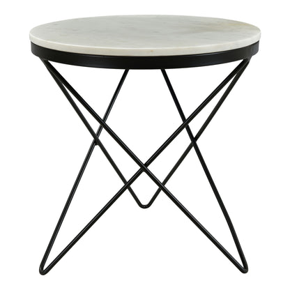 Haley - Side Table Black Base - Black