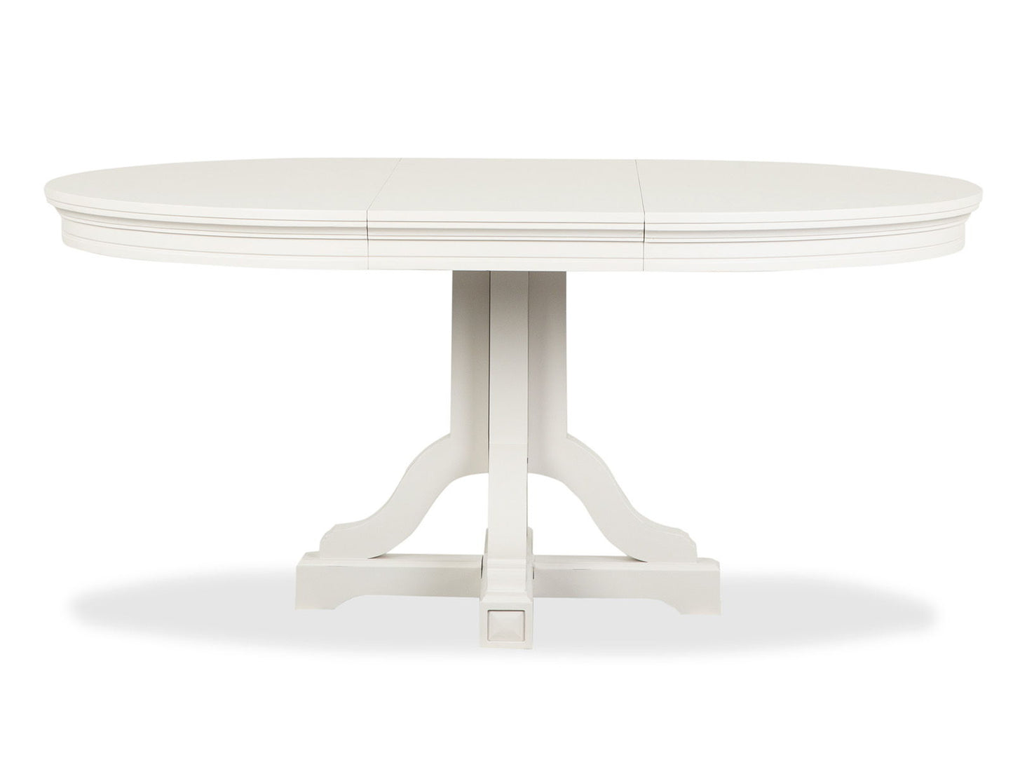 Willowbrook - Extendable 48" Round Dining Table - Egg Shell White