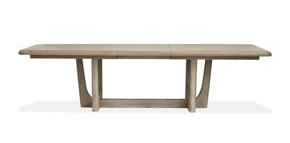 Braelyn - Extendable Trestle Dining Table - Dorian Grey