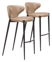 Lino - Barstool (Set of 2) - Brown