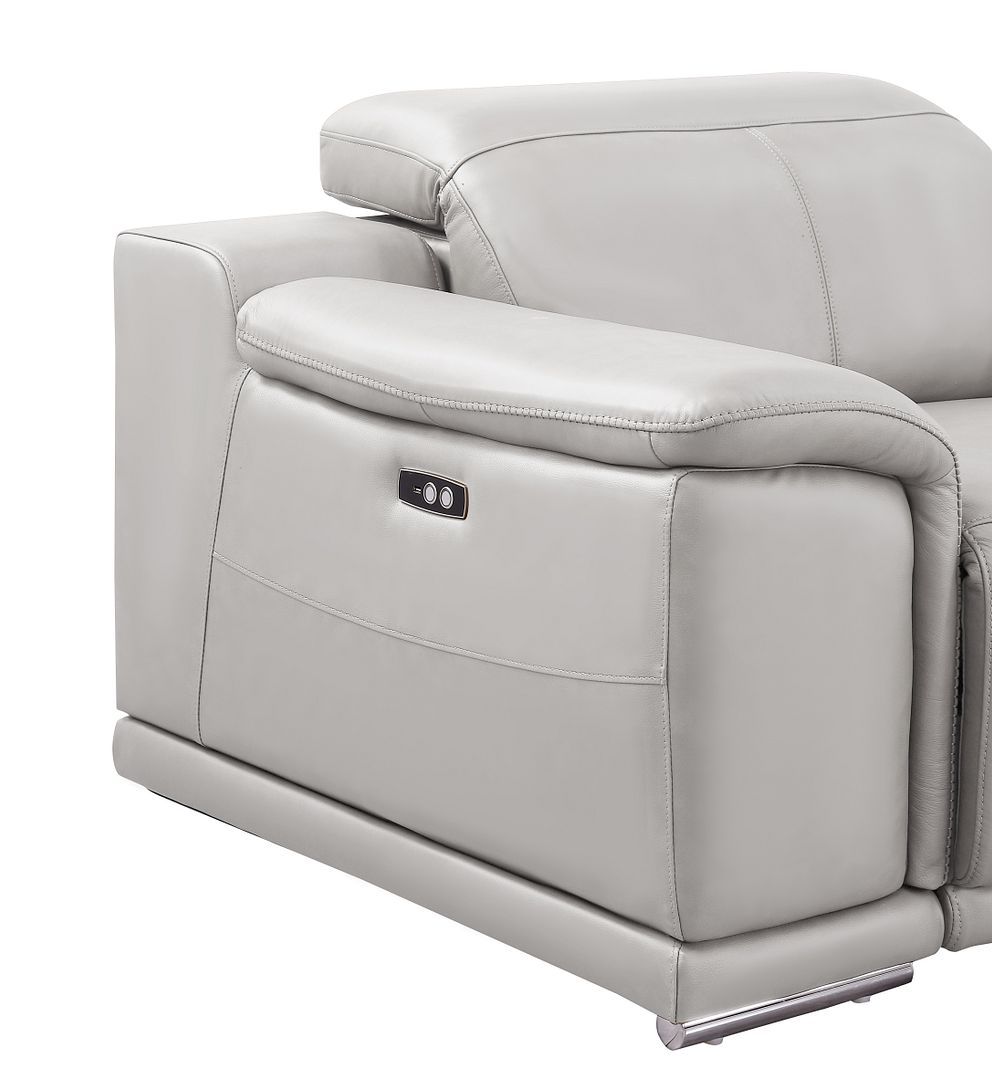 2679 - 8-Piece U-Shaped Power Reclining Sectional In Genuine Leather (4 Recliners)