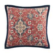 Melinda - Euro Sham - Red / Navy