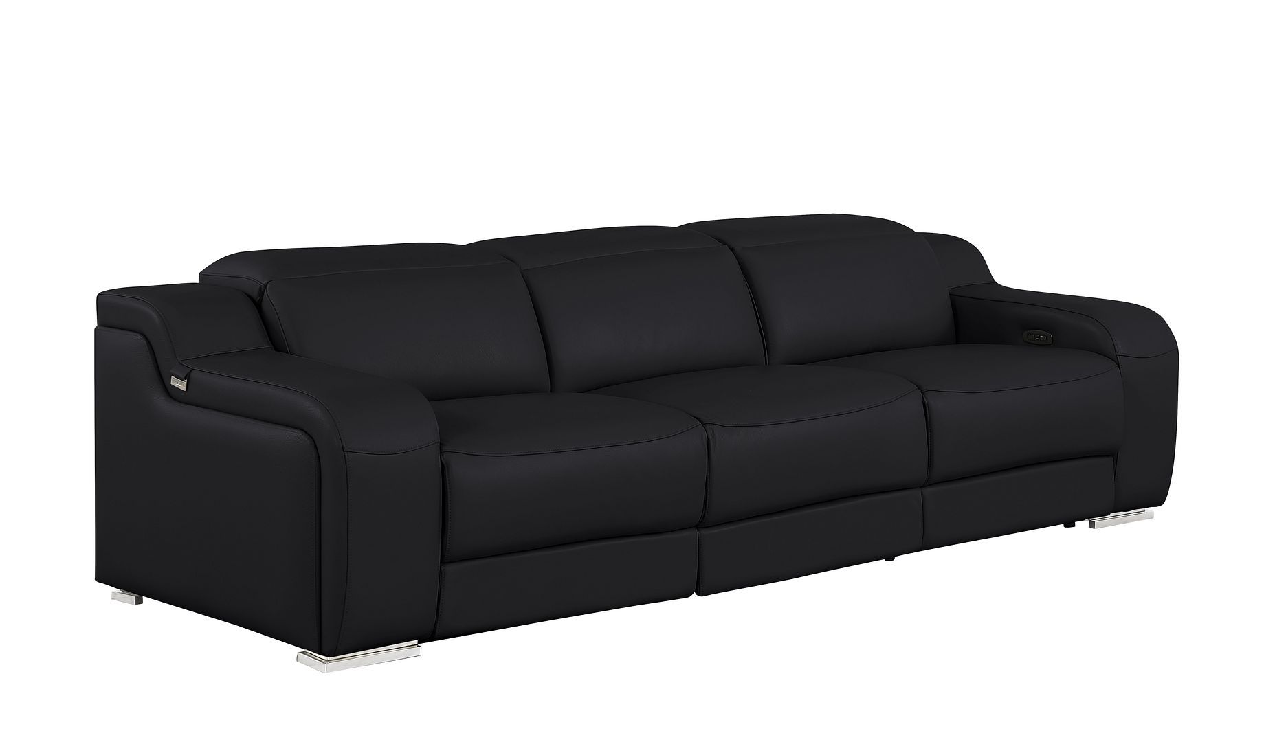 1116 - 6-Piece Modular Power Reclining Sofa And Console Loveseat Set In With 5 Power Recliners & Power Headrests