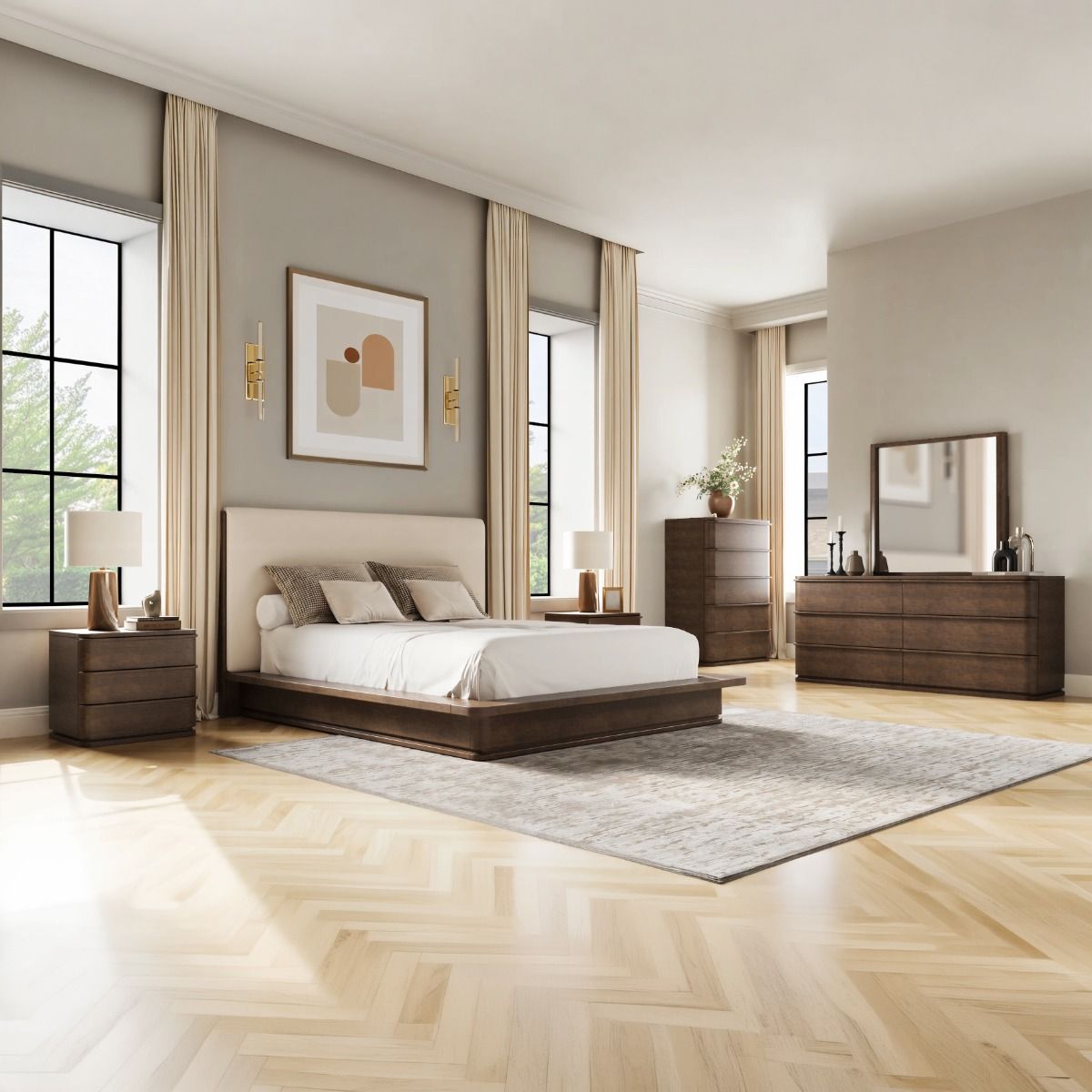 Zoey - Nightstand - Brown Oak