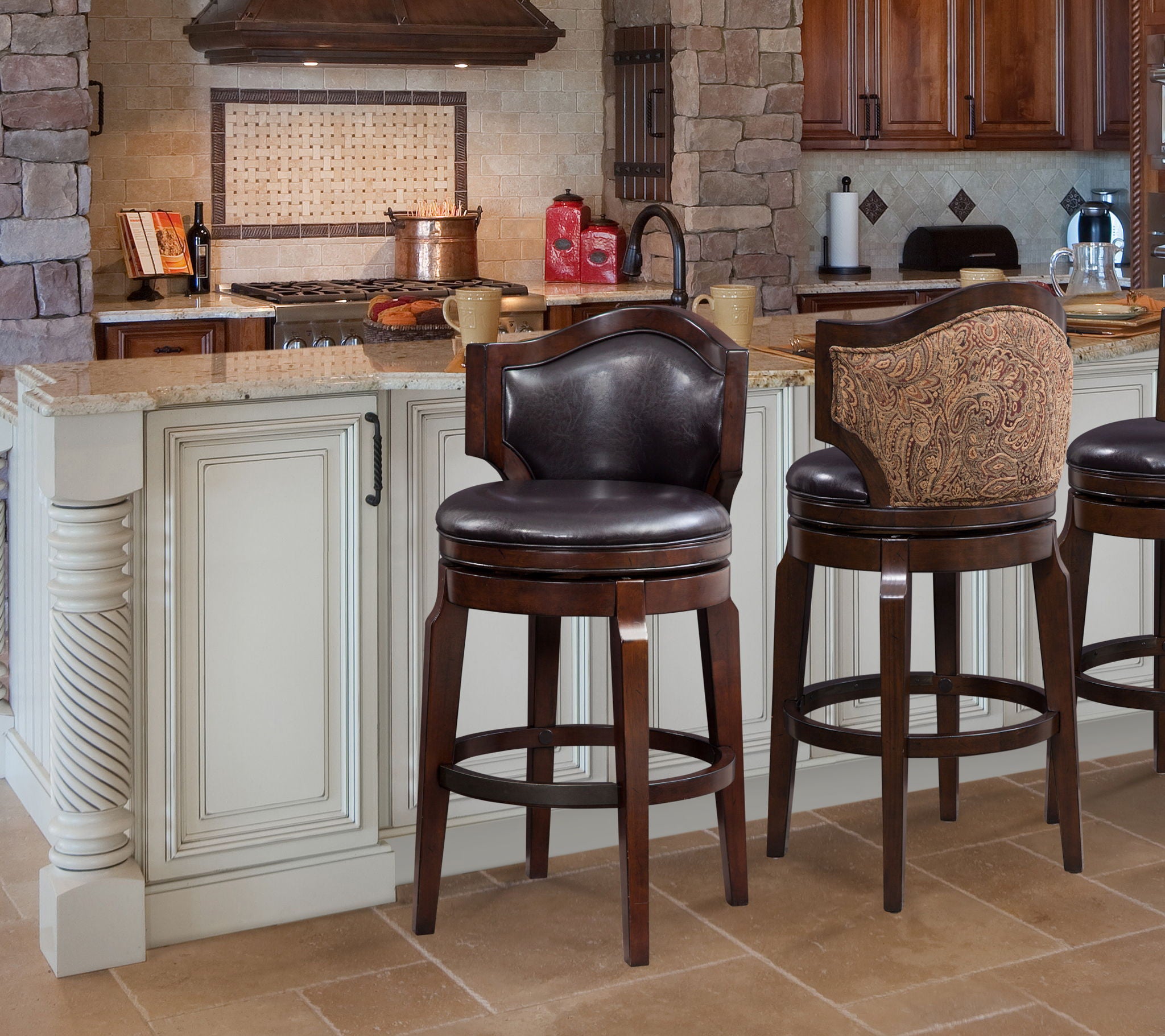 Jasper - Bar Chair - Dark Brown